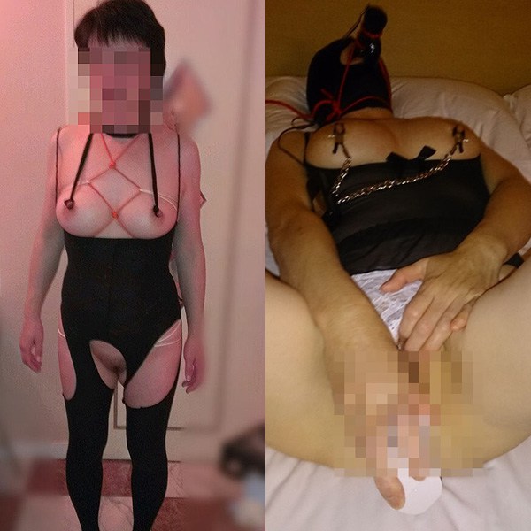 張りのあるおっぱいの熟女さん全身タイツで調教されてるｗｗｗ